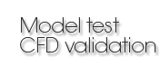 Model test CFD validation